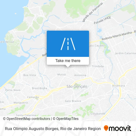 Rua Olímpio Augusto Borges map