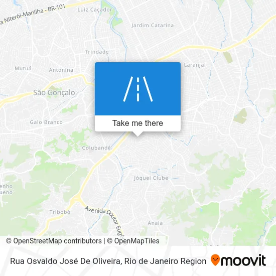 Rua Osvaldo José De Oliveira map