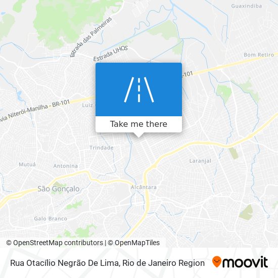 Mapa Rua Otacílio Negrão De Lima