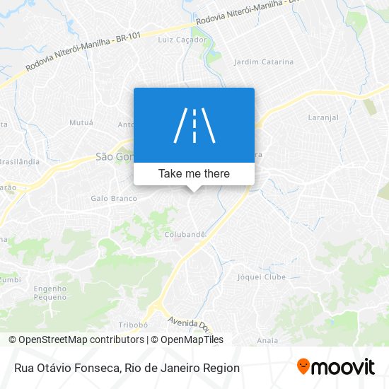 Mapa Rua Otávio Fonseca