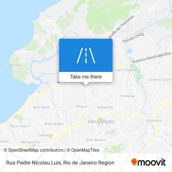 Rua Padre Nicolau Luís map