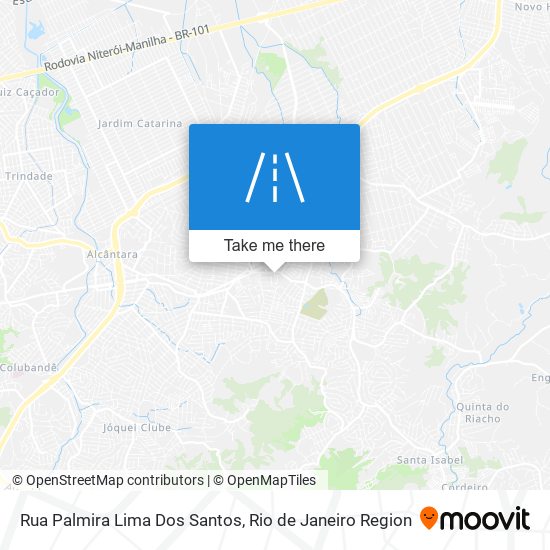 Mapa Rua Palmira Lima Dos Santos