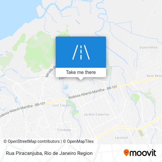 Rua Piracanjuba map