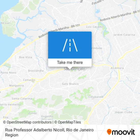 Rua Professor Adalberto Nicoll map