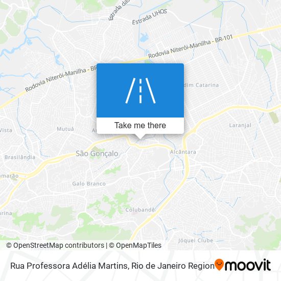 Mapa Rua Professora Adélia Martins