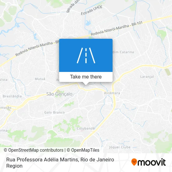 Rua Professora Adélia Martins map