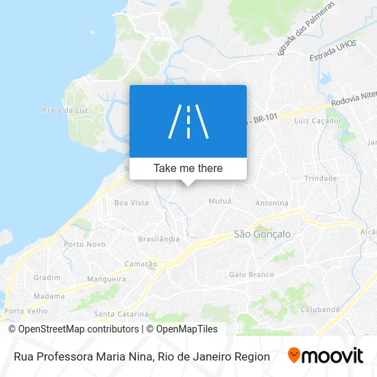 Rua Professora Maria Nina map