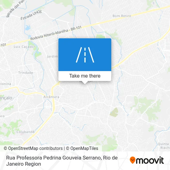 Rua Professora Pedrina Gouveia Serrano map