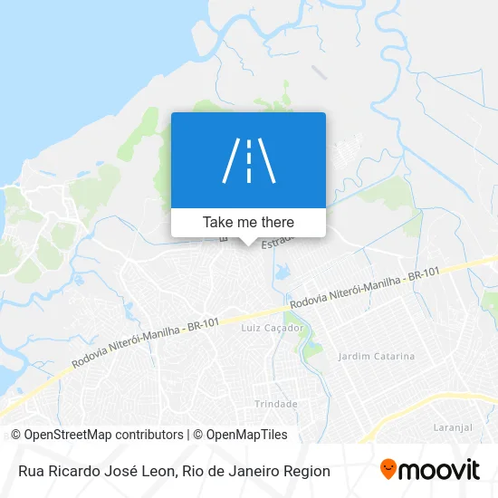 Rua Ricardo José Leon map