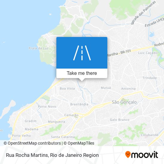 Mapa Rua Rocha Martins