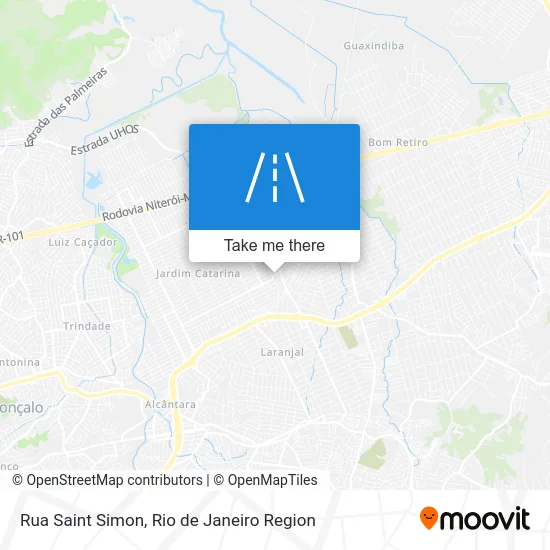 Rua Saint Simon map