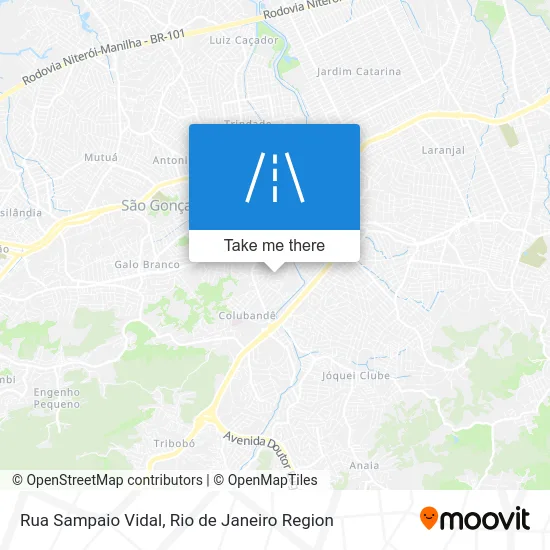 Rua Sampaio Vidal map