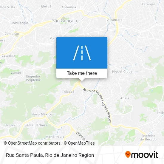 Rua Santa Paula map