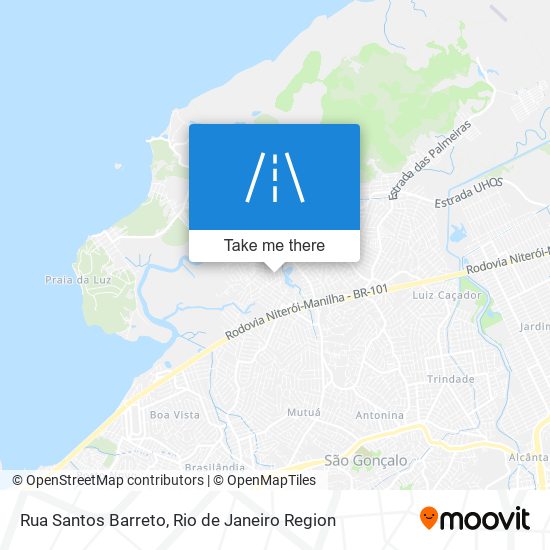 Rua Santos Barreto map