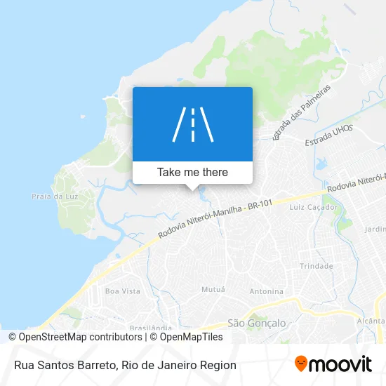 Rua Santos Barreto map