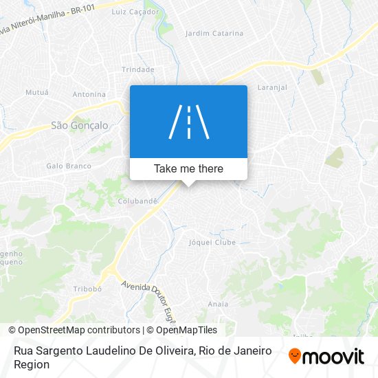 Mapa Rua Sargento Laudelino De Oliveira