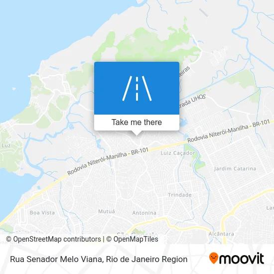 Rua Senador Melo Viana map