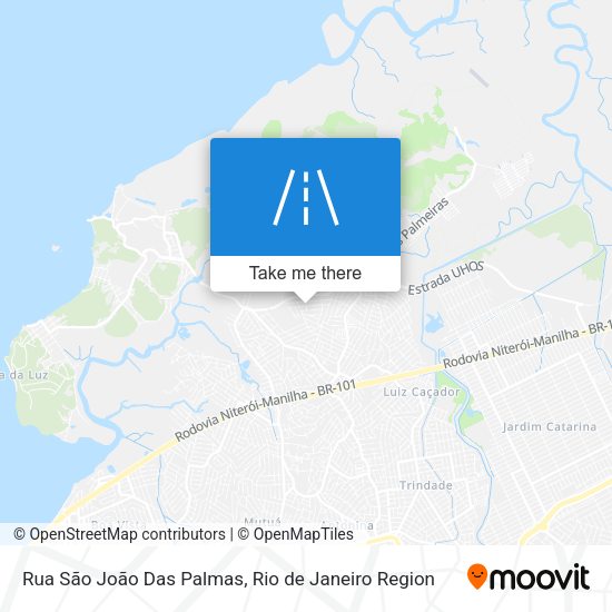Rua São João Das Palmas map