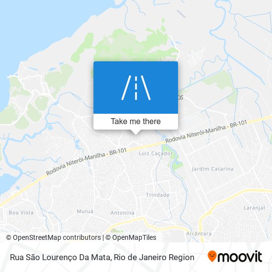 Mapa Rua São Lourenço Da Mata