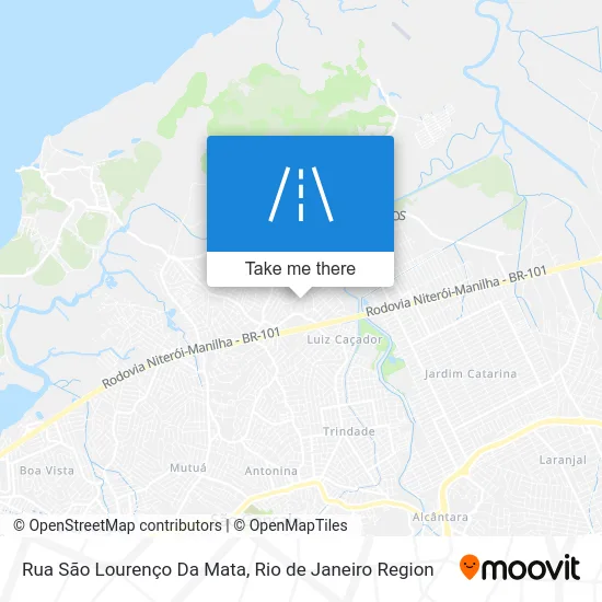 Rua São Lourenço Da Mata map
