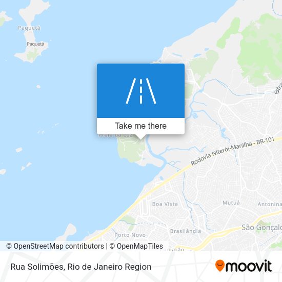 Rua Solimões map