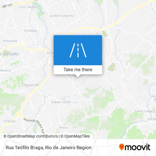 Mapa Rua Teófilo Braga