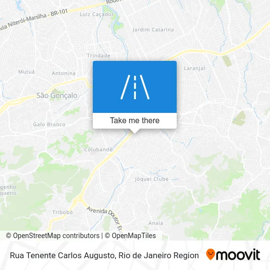 Rua Tenente Carlos Augusto map