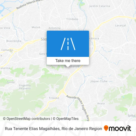 Rua Tenente Elias Magalhães map