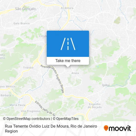 Rua Tenente Ovídio Luiz De Moura map