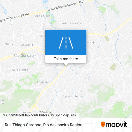 Rua Thiago Cardoso map