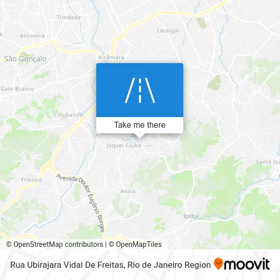 Rua Ubirajara Vidal De Freitas map