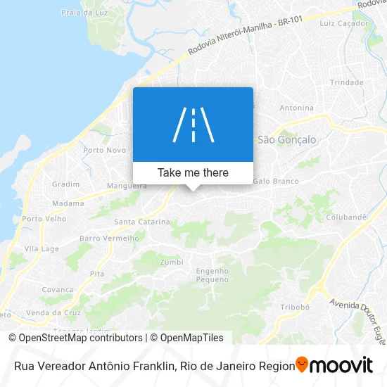 Rua Vereador Antônio Franklin map