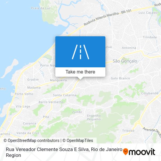 Rua Vereador Clemente Souza E Silva map