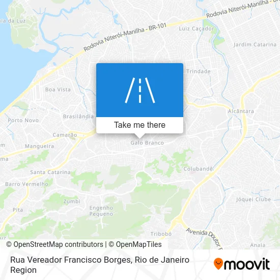 Rua Vereador Francisco Borges map