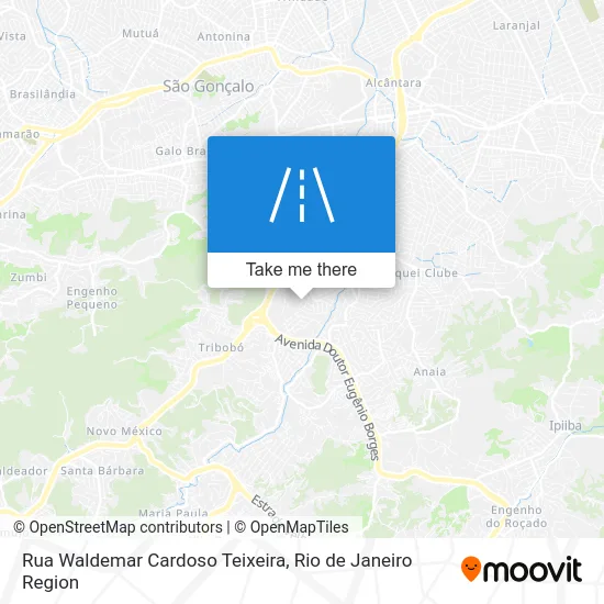 Rua Waldemar Cardoso Teixeira map