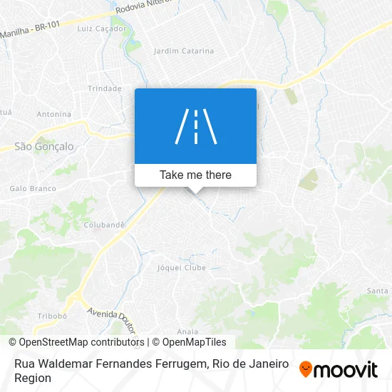 Rua Waldemar Fernandes Ferrugem map