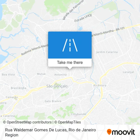 Rua Waldemar Gomes De Lucas map