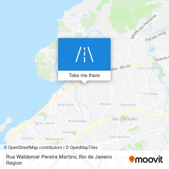 Rua Waldemar Pereira Martins map