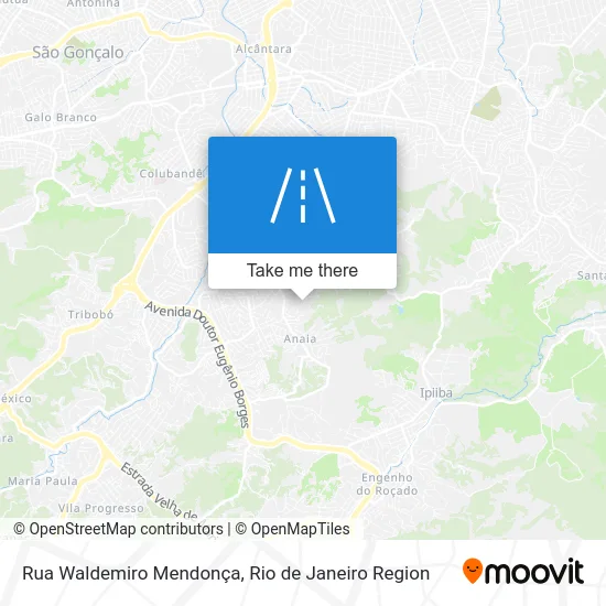 Rua Waldemiro Mendonça map