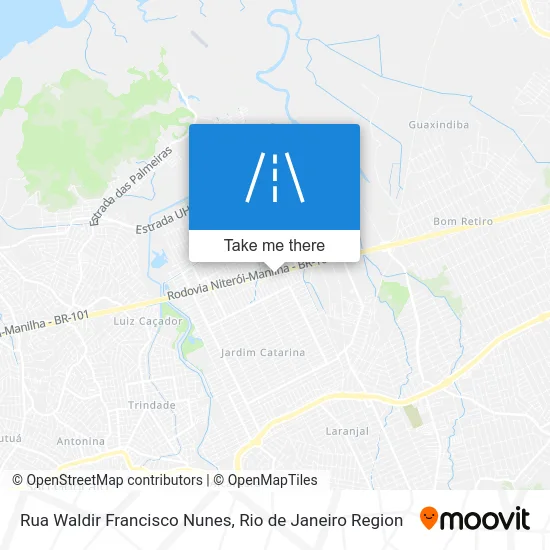 Rua Waldir Francisco Nunes map