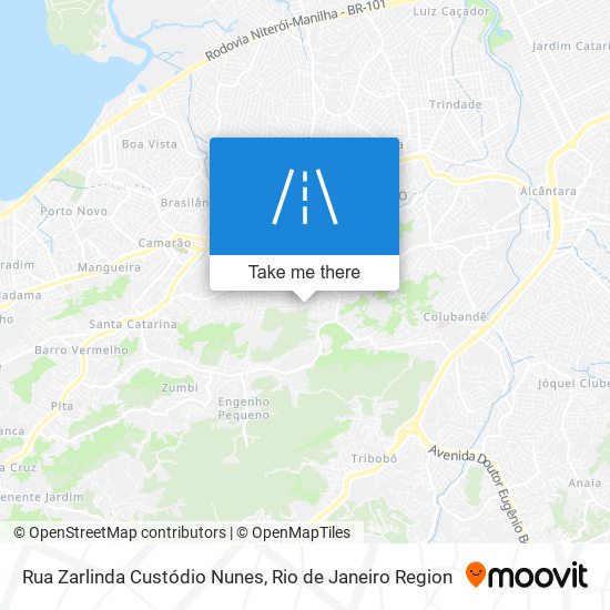Rua Zarlinda Custódio Nunes map