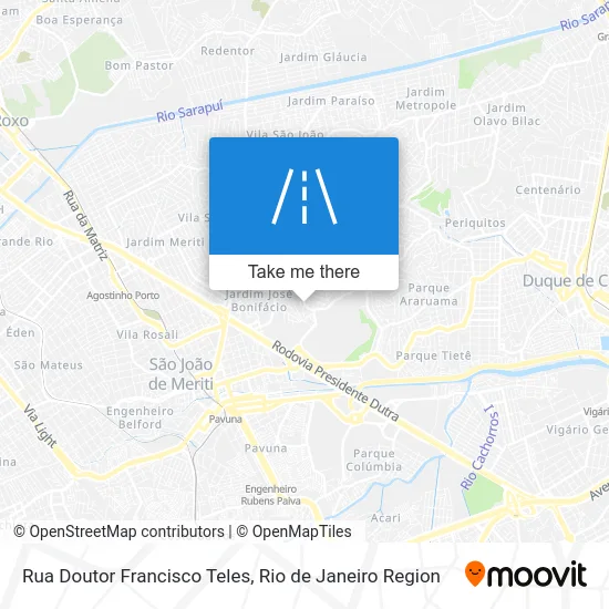 Rua Doutor Francisco Teles map