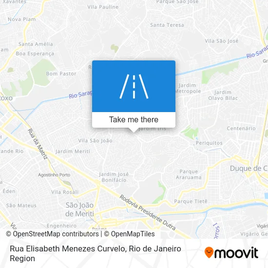 Rua Elisabeth Menezes Curvelo map