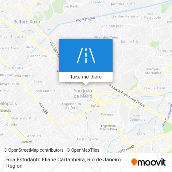 Rua Estudante Eliane Cartanheira map