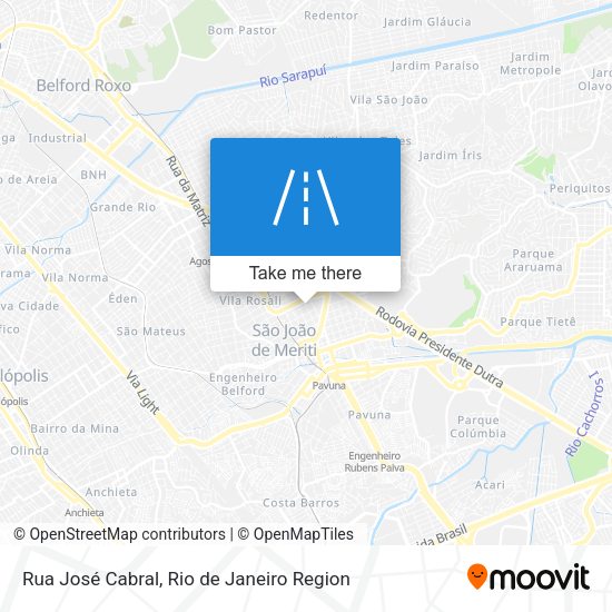 Rua José Cabral map