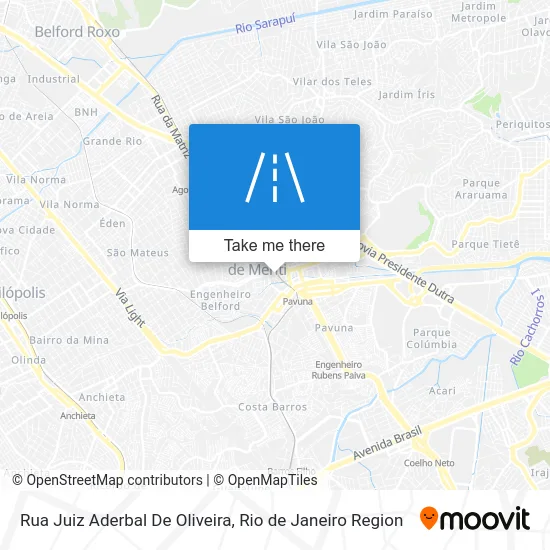 Rua Juiz Aderbal De Oliveira map