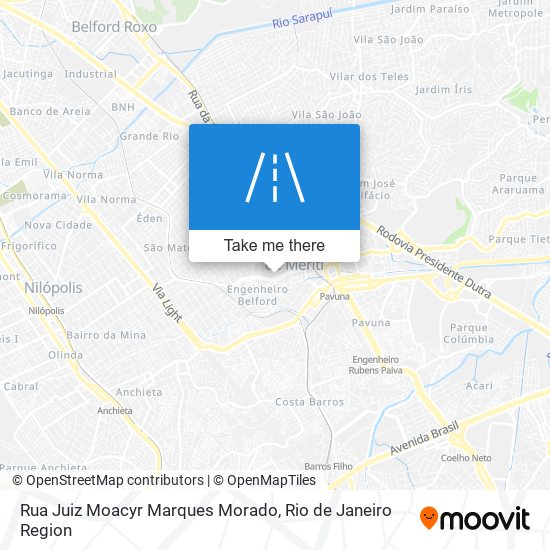 Mapa Rua Juiz Moacyr Marques Morado