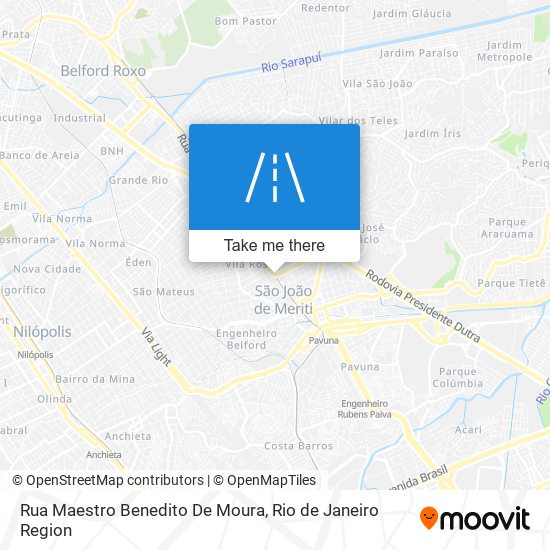 Mapa Rua Maestro Benedito De Moura