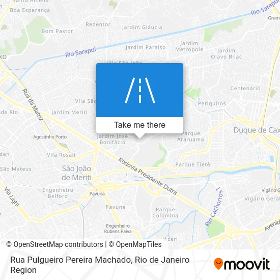 Rua Pulgueiro Pereira Machado map