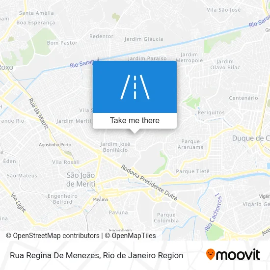 Rua Regina De Menezes map